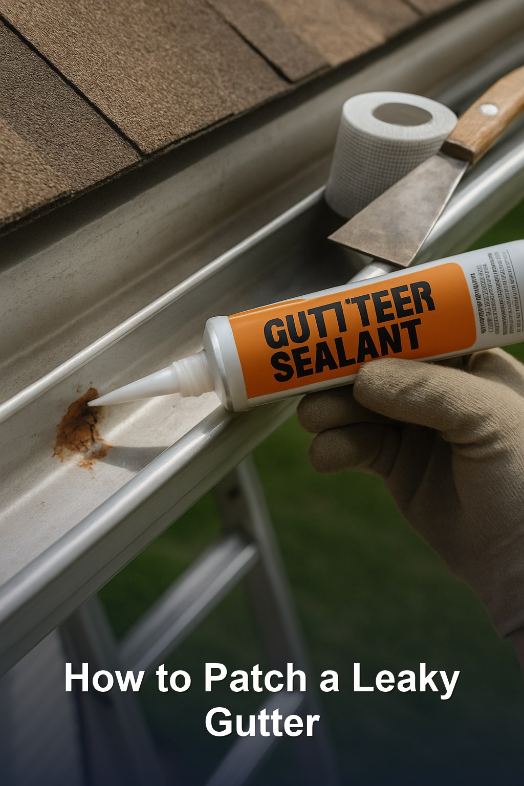 Instant Patch Gutter How to Patch a Leaky Gutter (Without Replacing the Whole Run) | Hammond ...